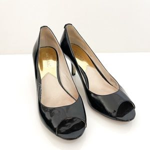 Michael Kors Black Open Toe High Heels Size 7